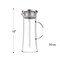 Hastings Home Glass Pitcher, 50-ounce Carafe with Stainless Steel Filter Lid with Heat Resistant to 300F 599385TGQ - alternate 3